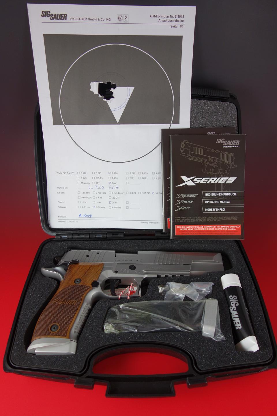 WTS Sig P226 XSix, X6 X6 Enhanced Classic SAO .40 S&W 4,200 Semi