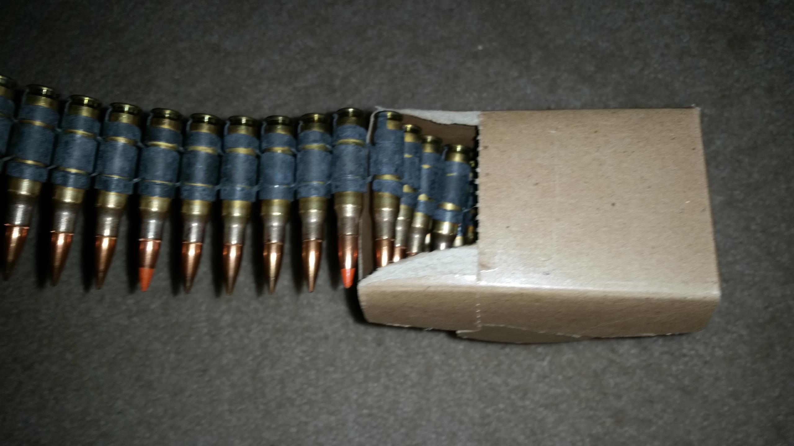 WTS 7.62x51 LC '91 4 & 1 100RND BELTS 70 PER BELT Ammunition