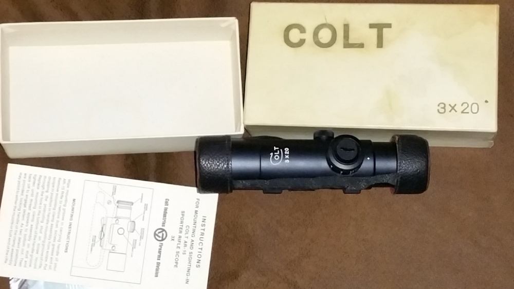 Colt 3x20 scope, box & papers.png