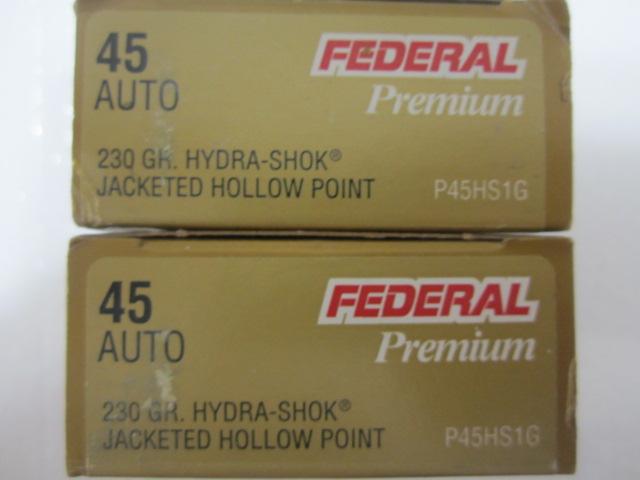 SPF's: FEDERAL PREMIUM .45 ACP 230 gr. HYDRA-SHOK JACKETED HOLLOW POINT ...