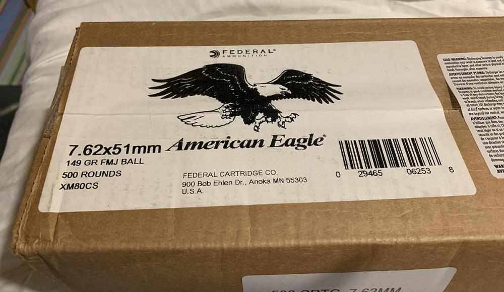 WTS: Federal XM80 7.62x51 149gr, 500 rounds for $475 shipped ...