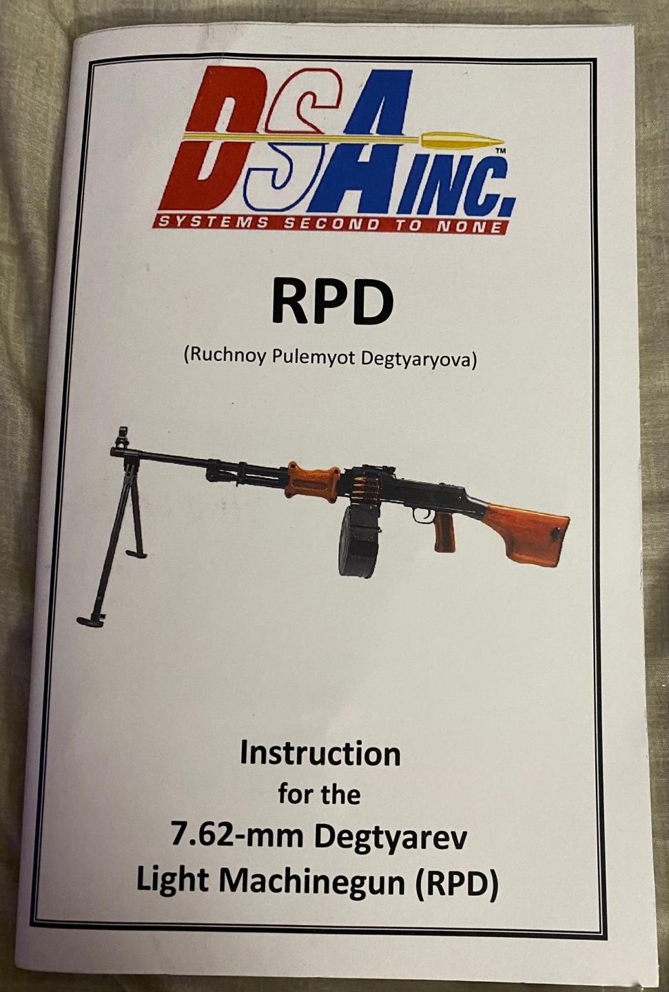 WTS: DSA Polish RPD Belt Fed 7.62x39 Post-86 DS Machine Gun $8000 - NFA ...