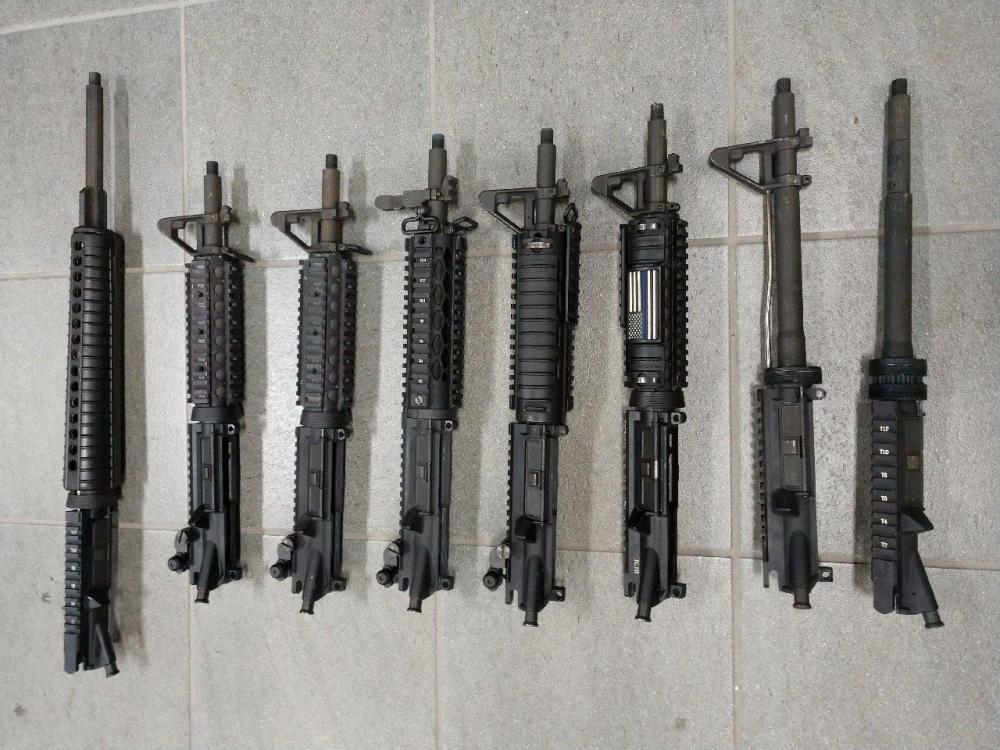 Used Short Barrel Ar15 Uppers Parts and Accessories Market Board