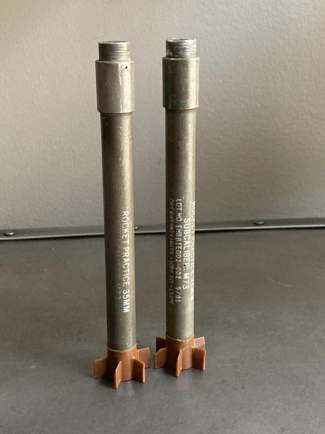M73 35 MM practice rockets Vietnam era - Collectors Market Board ...