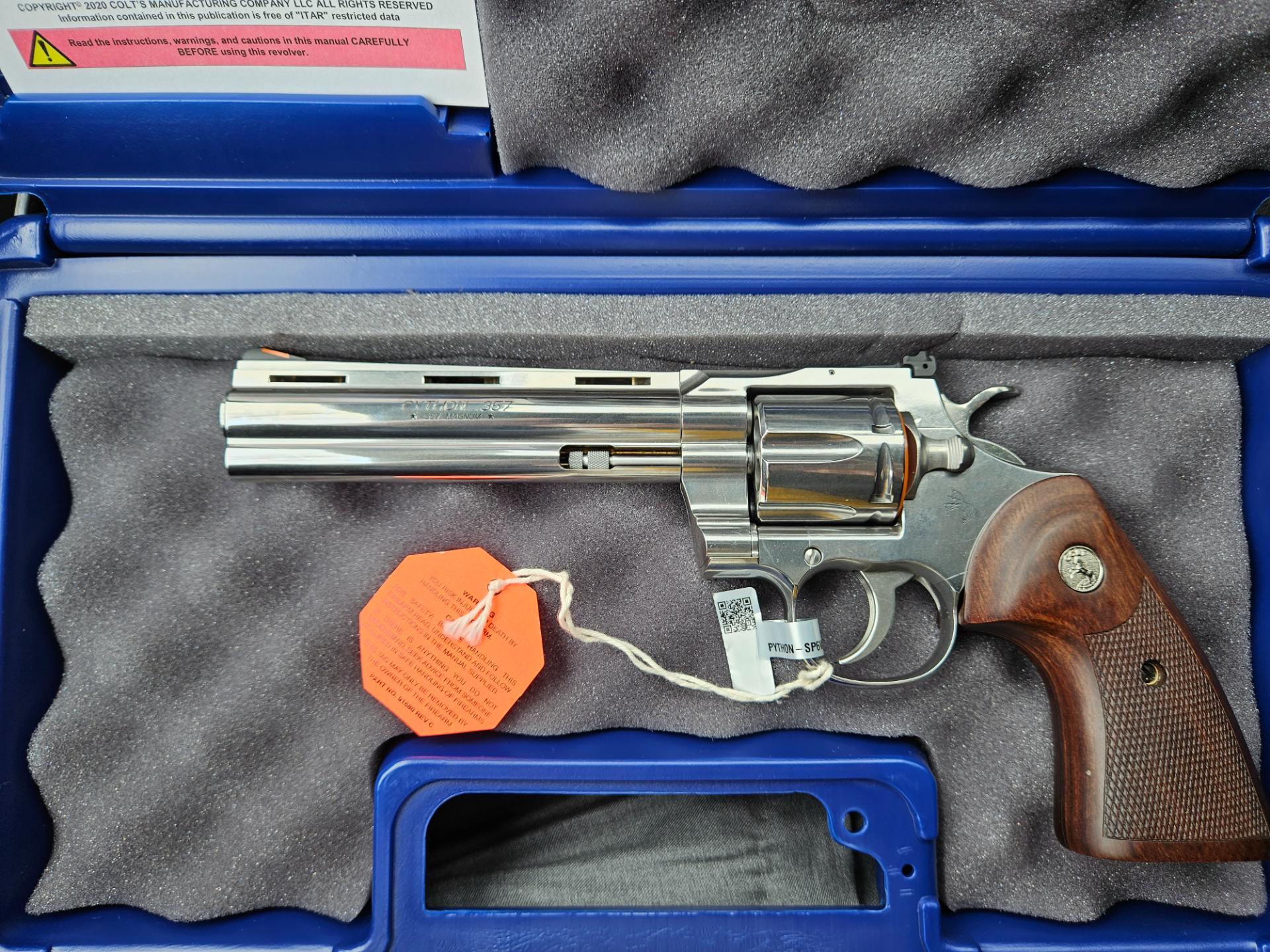 Colt Python 6 inch Stainless .357