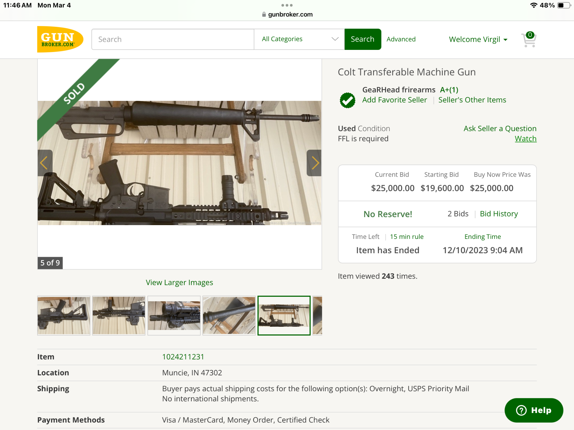 Gunbroker purchase what would you do? NFA / Semi Forum