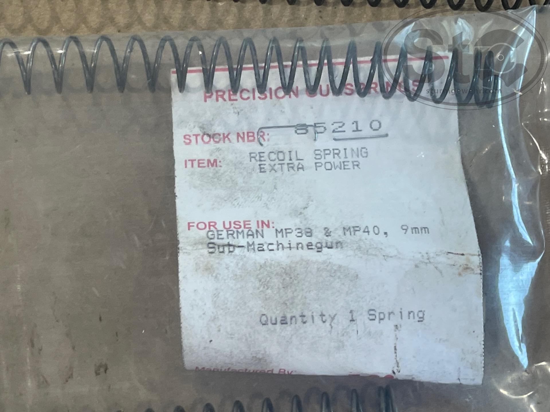 WTS MP40 Bolt, Cocking Knob, Springs, Pins Parts and Accessories