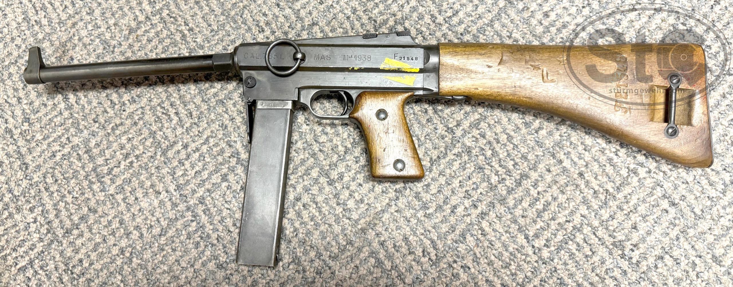 SOLD French Submachine gun and Sidearm - matching caliber - NFA Market ...