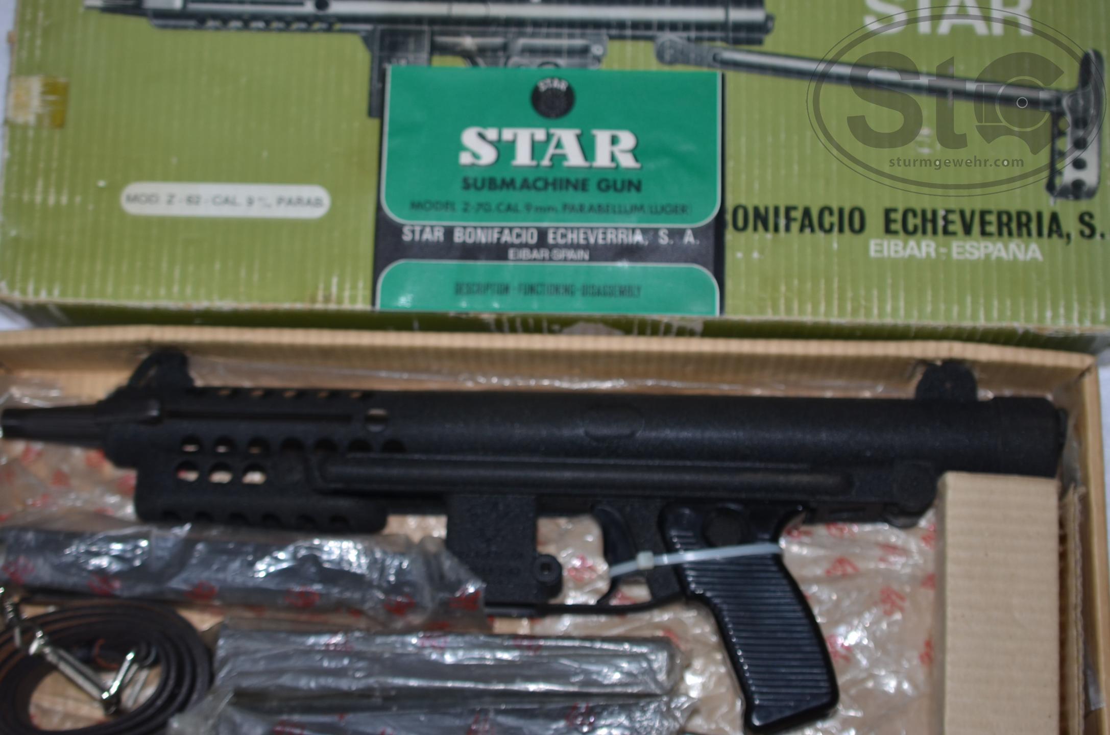 (Sold) Star Model Z 63 9mm Machinegun (New in Box) Pre 86 DS - NFA ...